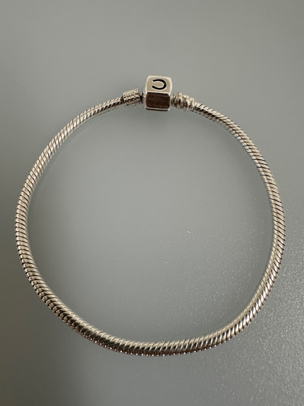Pandora Silver Snake Chain Charm Bracelet made in Italy - Picture 4 of 8